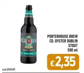 PORTERHOUSE BREW CO. OYSTER DUBLIN STOUT 500 ml