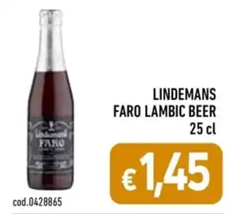 LINDEMANS FARO LAMBIC BEER 25 cl