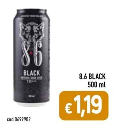 Cash and Carry 8.6 BLACK 500 ml offerta
