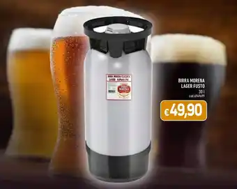 C+C Cash and Carry BIRRA MORENA LAGER FUSTO 30 L offerta