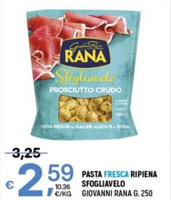 A&O PASTA FRESCA RIPIENA SFOGLIAVELO GIOVANNI RANA G. 250 offerta