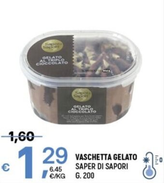 A&O VASCHETTA GELATO SAPER DI SAPORI G. 200 offerta