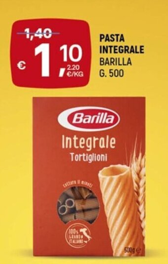 A&O PASTA INTEGRALE BARILLA G. 500 offerta