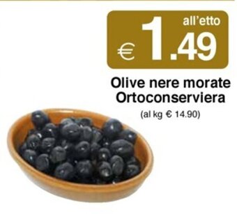 Sì con te Olive nere morate Ortoconserviera offerta
