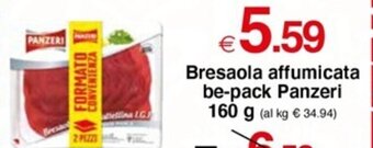 Bresaola affumicata be-pack Panzeri 160 g