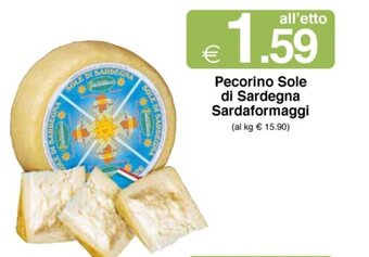 Sì con te Pecorino Sole di Sardegna Sardaformaggi offerta