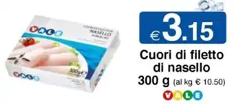 Sì con te Vale Cuori di filetto di nasello 300 g offerta