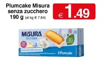 Sì con te Plumcake Misura senza zucchero 190 g offerta