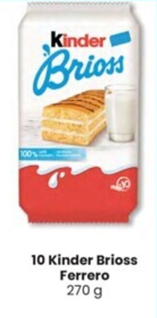 Interspar 10 Kinder Brioss Ferrero 270 g offerta