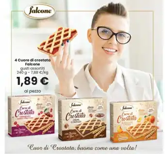 Interspar 4 Cuore di crostata Falcone gusti assortiti 240 g offerta