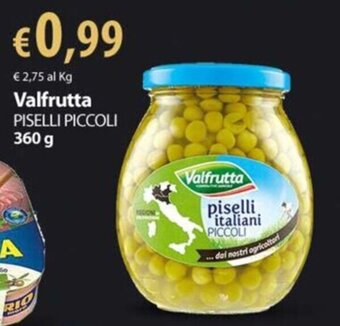 Extra Supermercati Valfrutta PISELLI PICCOLI 360 g offerta