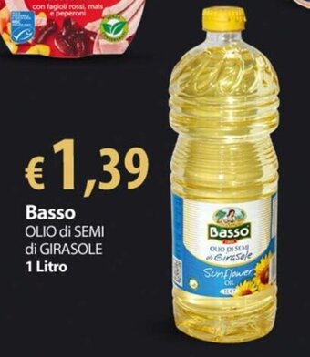 Extra Supermercati Basso OLIO di SEMI di GIRASOLE 1 Litro offerta
