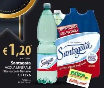 Santagata ACQUA MINERALE Effervescente Naturale 1,5 Lt x 6