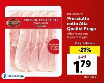 Lidl Dal salumiere prosciutto cotto alta qualita praga offerta