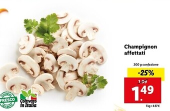 Lidl Champignon affettati offerta