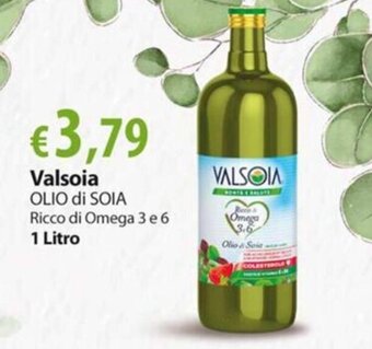 Extra Supermercati Valsoia OLIO di SOIA Ricco di Omega 3 e 6 1 Litro offerta
