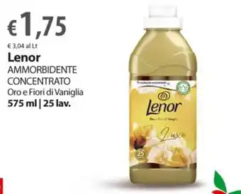 Extra Supermercati Lenor AMMORBIDENTE CONCENTRATO Oro e Fiori di Vaniglia 575 ml | 25 lav. offerta