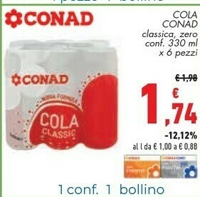 Conad Conad Cola Classica offerta