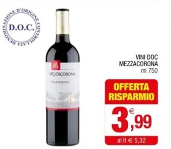 VINI DOC MEZZACORONA ml 750