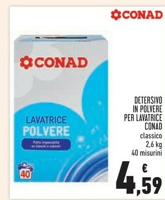 Conad Conad Detersivo In Polvere Per Lavatrice offerta