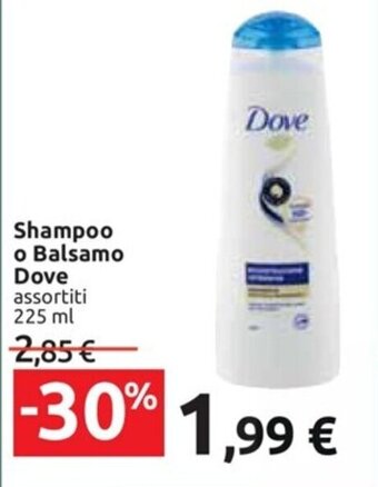 Carrefour Iper Shampoo o Balsamo Dove assortiti 225 ml offerta