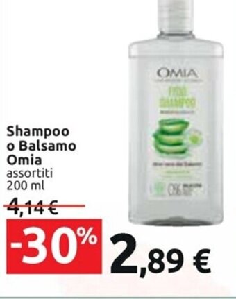 Carrefour Iper Shampoo o Balsamo Solido Carrefour Soft Green 75 g offerta