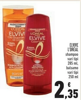 Conad L'Oreal Elvive Shampoo Color Vive 285ml offerta