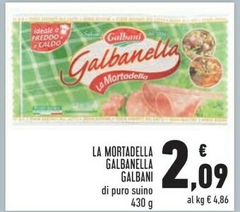 Conad Galbani Galbanella La Mortadella 430 G(ml) offerta