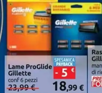 Carrefour Iper Lame ProGlide Gillette offerta