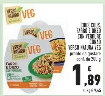 Conad Conad Cous Cous 200g offerta