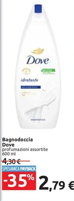 Bagnodoccia Dove profumazioni assortite 600 ml