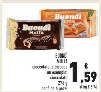 Conad Motta Buondì Cioccolato offerta