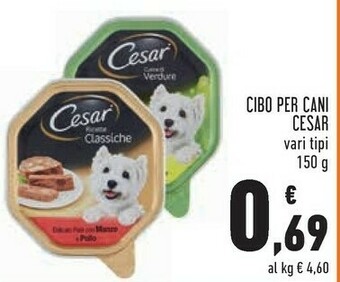 Conad Cesar Cibo Per Cani offerta