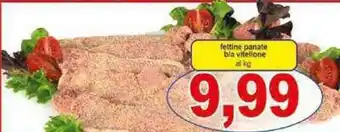 Pewex fettine panate b/a vitellone al kg offerta