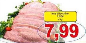 Pewex fesa di tacchino a fette al kg offerta