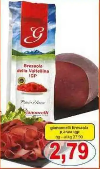 Pewex gianoncelli bresaola igp offerta