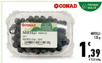Conad Conad Mirtilli 125g offerta