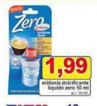 eridania dolcificante liquido zero 50 ml
