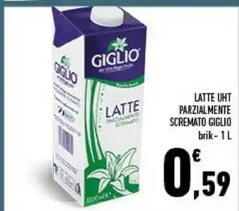 Conad Giglio Latte Parzialmente Scremato 1000 G(ml) offerta