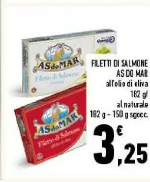 Conad Asdomar Filetti Di Salmone All'olio Di Oliva offerta