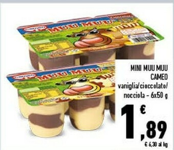 Cameo Muu Muu Mini Vaniglia 300 G(ml)