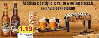 Pewex birra kozel chiara/ dark 50 cl offerta