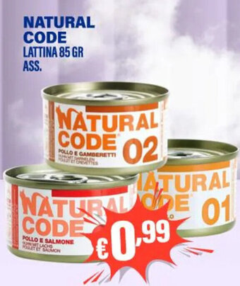 NATURAL CODE LATTINA 85 GR ASS.