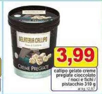 Pewex callipo gelato creme pregiate cioccolato /noci e fichi/ pistacchio 310 g offerta