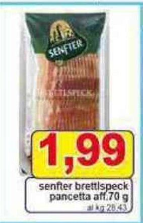 Pewex senfter brettispeck pancetta aff.70 g offerta