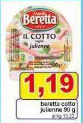 Pewex beretta cotto julienne 90 g offerta