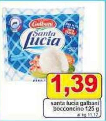 Pewex santa lucia galbani bocconcino 125 g offerta