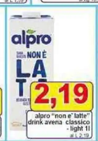 Pewex alpro "non e' latte" drink avena classico -light 11 1219 offerta