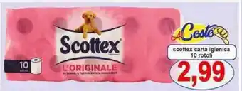 Pewex scottex carta igienica 10 rotoli offerta