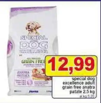 Pewex special dog excellence adult grain free anatra patate 2.5 kg offerta